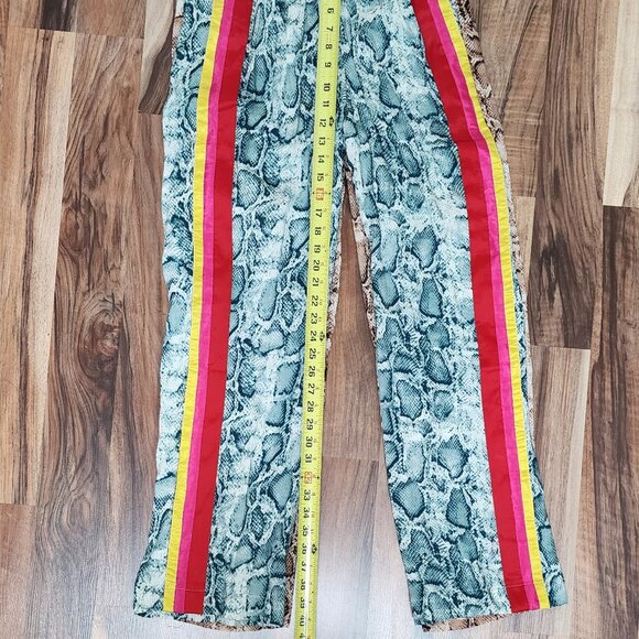 Relaxed Snake Print Pant(s) with Side Stripe, NWT in Med. by Kareena - Picture 2 of 4